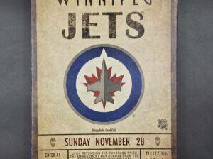 Winnipeg Jets Sports Sign