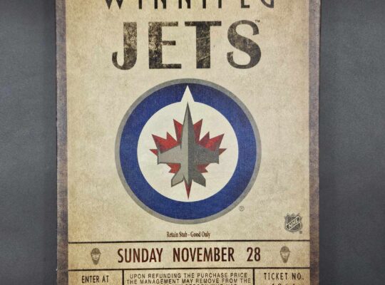 Winnipeg Jets Sports Sign