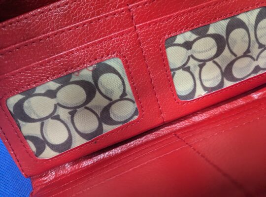 Red Coach Wallet