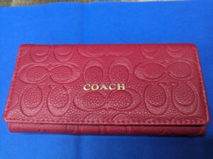 Red Coach Wallet