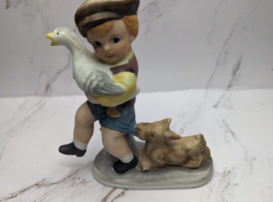Boy Figure with Dog