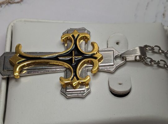 Cross Pendant Necklace Stainless Steel Crucif