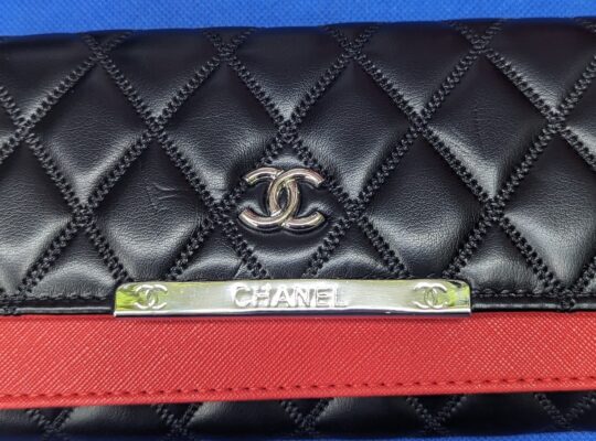 Black/Red Chanel Wallet