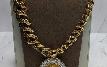Lion Medallion Pendant Necklace