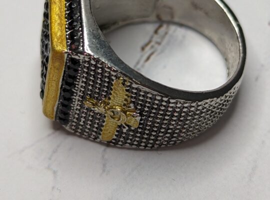 Stainless Steel Gold/Silver Square Cubic Zirc