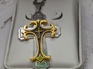 Cross Pendant Necklace Stainless Steel Crucif