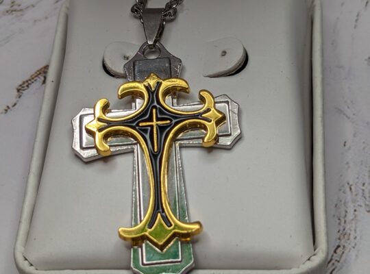 Cross Pendant Necklace Stainless Steel Crucif