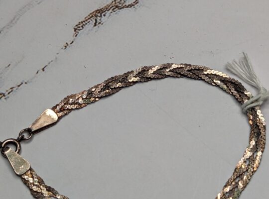 ITALIAN  STERLING SILVER BRAIDED BRACELET
