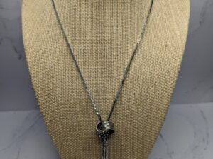 Wheat Link Love Knot Necklace