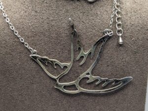 Blue Bird Necklace Pendant