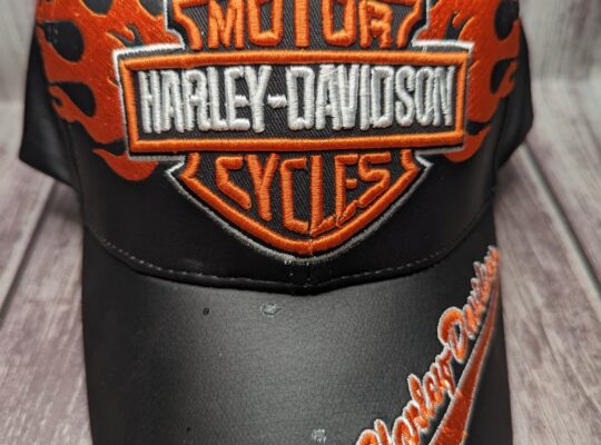 Harley Davidson Hat Leather Black