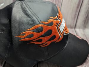 Harley Davidson Hat Leather Black