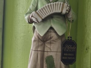 Accordion playing clown